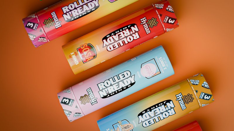 Hyman Rolled N Ready flat lay colorways