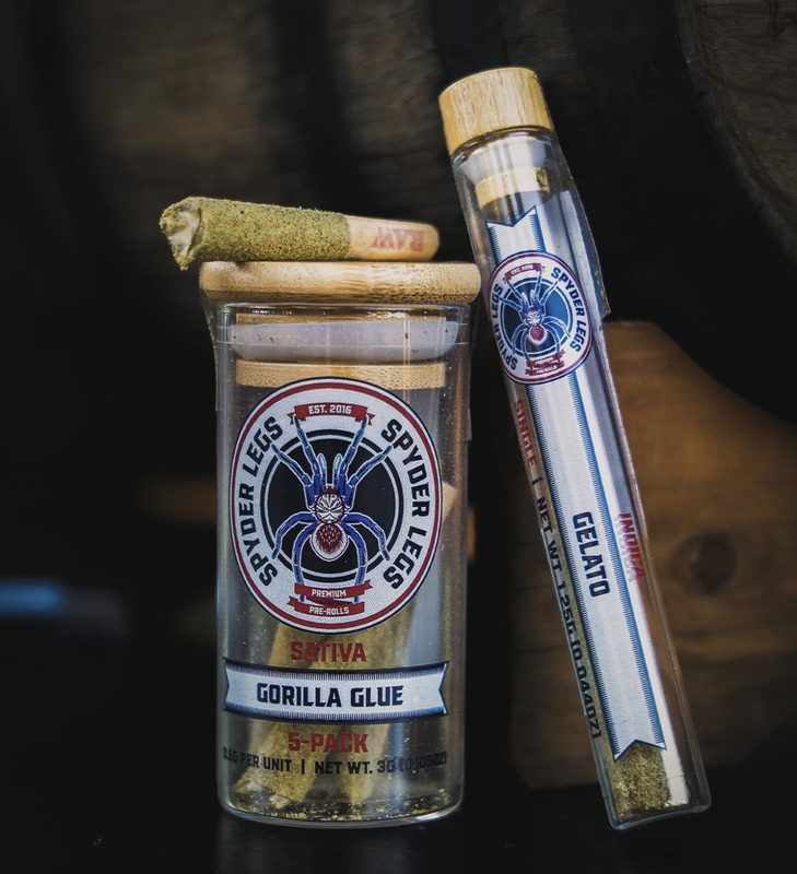 Spyder Legs pre-roll jar and tube